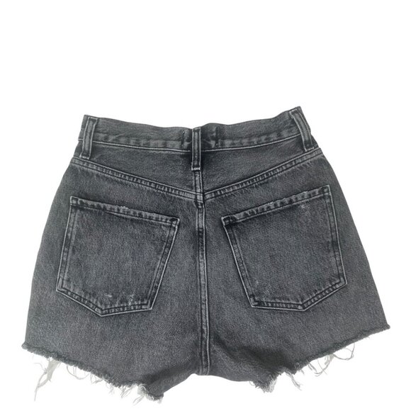Agolde Dee High Rise Jean Denim Cut Off Shorts Size 25 In Moxy Wash Distressed - Picture 7 of 15